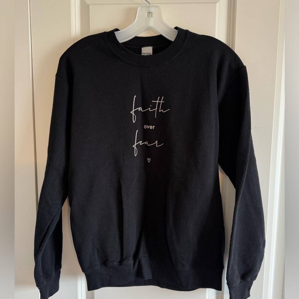 Gildan Black Faith over Fear Sweatshirt